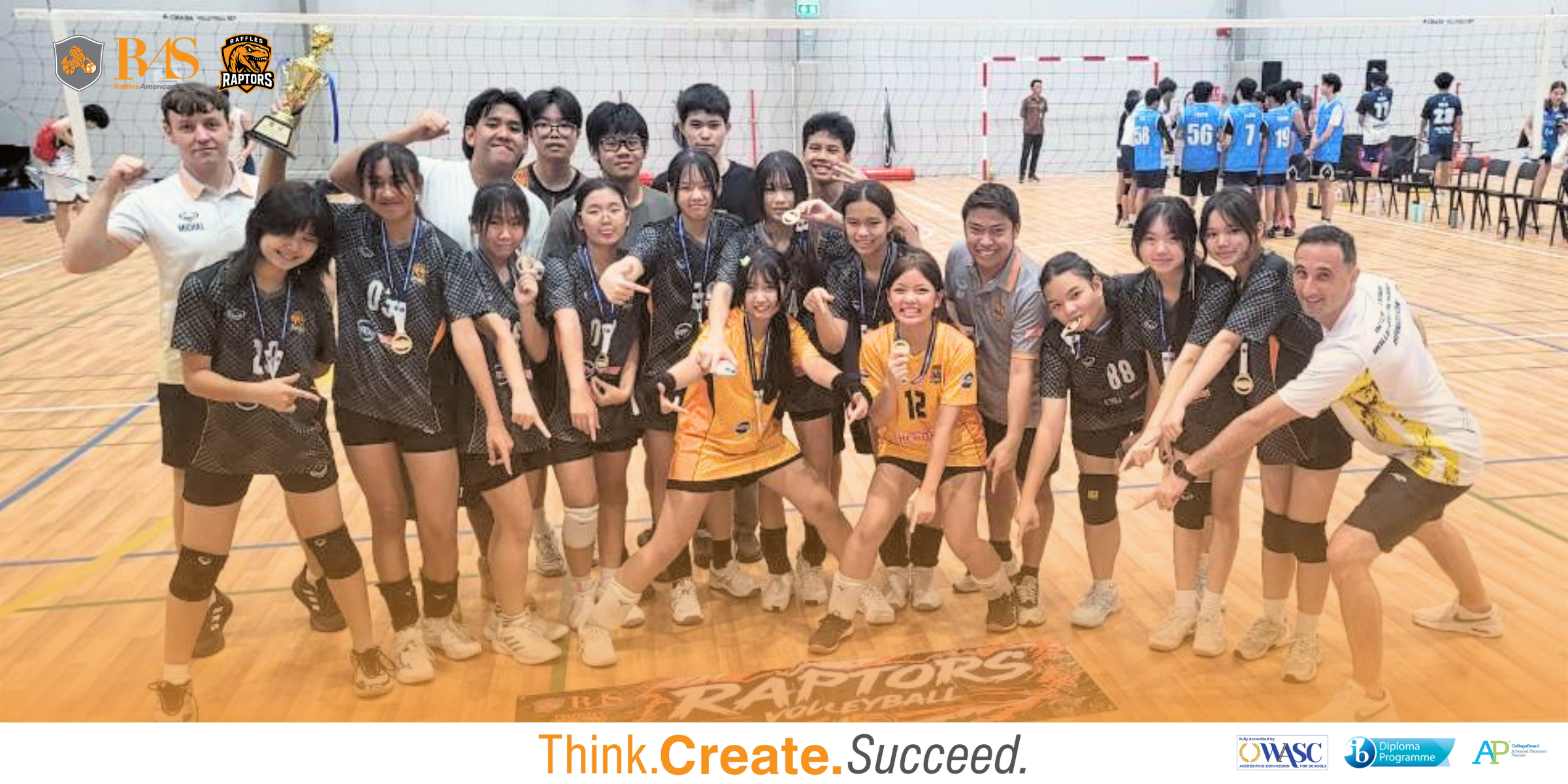 Raffles American School JV Girls Volleyball Champions BISAL Tournament